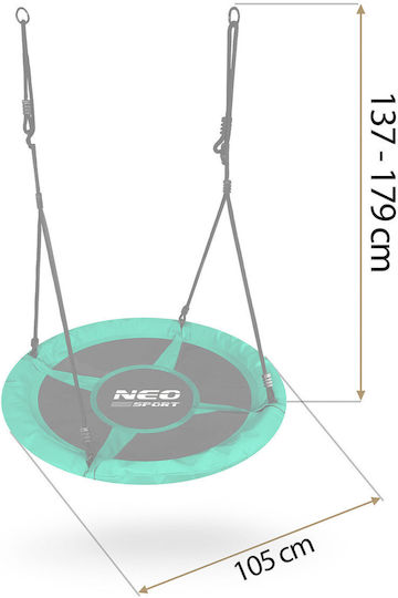 NEO Sport Κούνια Nest Hängend 100x100x100cm Gray