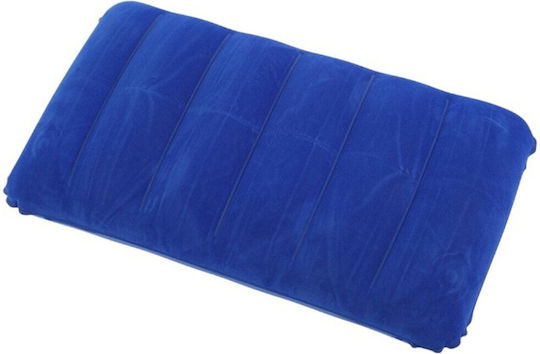 Inflatable Camping Pillow Velvet Blue 47x31cm 960194