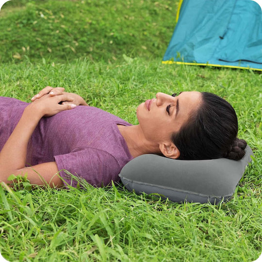 Bestway Φούσκωτο Μαξιλάρι Camping Βελούδινο Γκρι 42x26εκ.