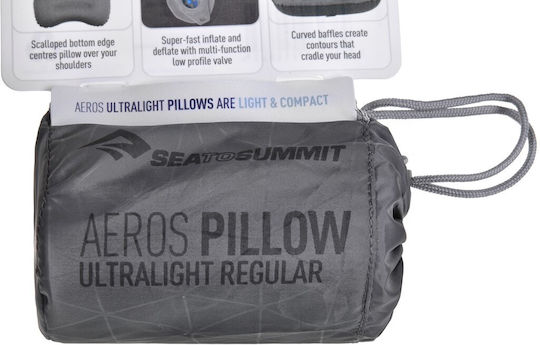 Sea to Summit Aeros Ultralight Pernă de camping gonflabilă Gri 36x12cm