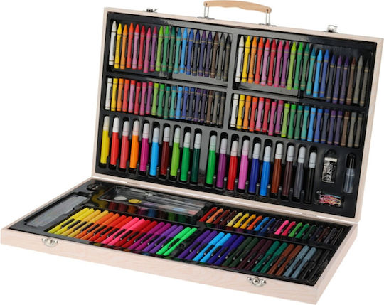 Painting Set in Case Painting Set with Wooden Case 47.8x27.5x4.5cm 179cm 47.8x27.5cm 179pcs