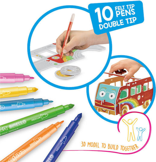Carioca Create & Color Σετ Ζωγραφικής 10τμχ