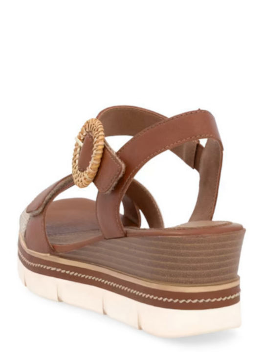 Anatomic Women's Leather Platform Shoes Tabac Brown