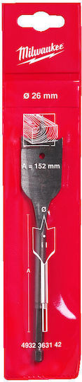 Milwaukee Feather Drill with Hexagonal Shank for Wood 26x160mm