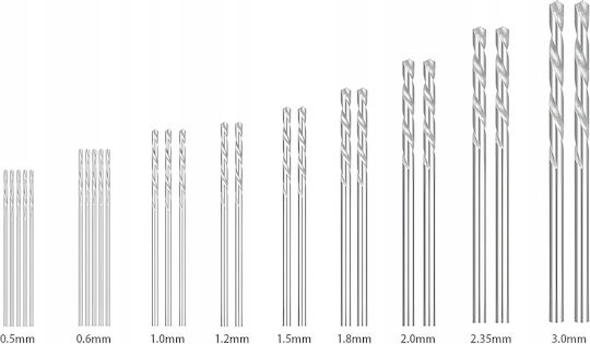 Rosfix Set of 25 Drills HSS for Wood και Metal