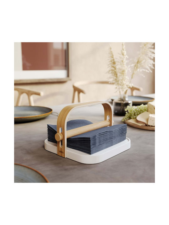 Umbra Wooden Napkin Holder White 23x20x13cm 1022631-668