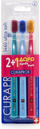 Curaprox Family Pack Zahnbürste Ultraweich Various Colors 3Stück