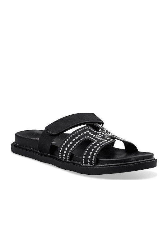 Women's Black Flat Sandals