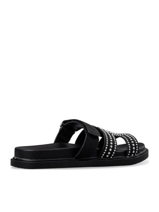 Women's Black Flat Sandals