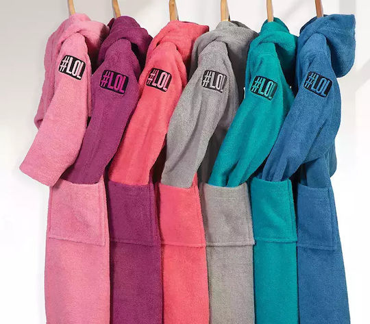 Nef-Nef Homeware Παιδικό Μπουρνούζι Junior L.grey mit Kapuze