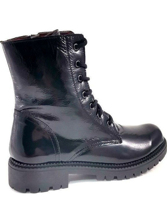 Leather Women's Ankle Boots Black