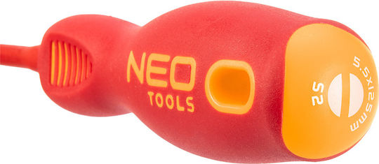 Neo Tools Κατσαβίδι Ίσιο με Μέγεθος Μύτης 5.5mm