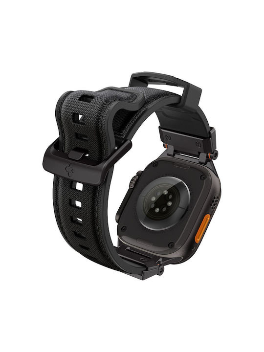 Spigen Durapro Armor Каишка Силикон Черен (Apple Watch 49 мм, 46 мм, 45 мм, 44 мм - Spigen)