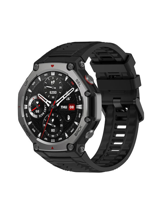 Curea din silicon respirabilă Xiaomi Amazfit T-rex 3 Negru OEM