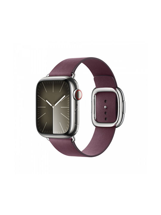 Apple Modern Buckle - Medium Strap Leather Mulberry (Apple Watch 38/40/41/42mm)