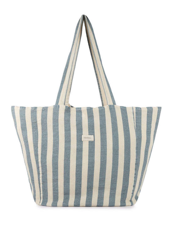 Nobodinoz Beach Bag Blue with Stripes