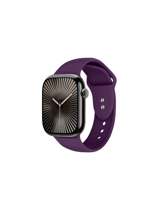 Crong Λουράκι Σιλικόνης με Pin Μωβ (Apple Watch 44/45/46/49 mm, Crong)