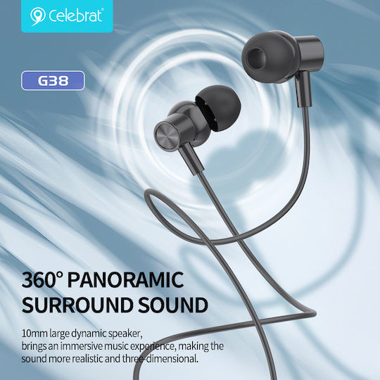 Celebrat G38 In-Ear Freisprecheinrichtung Kopfhörer mit Stecker USB-C Weiß