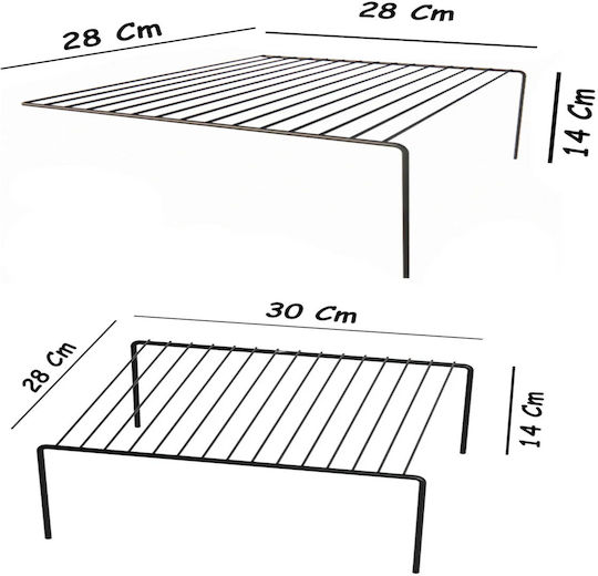 Femmit Επιτραπέζια Βάση Μεταλλική 58x28x14εκ. Μαύρη