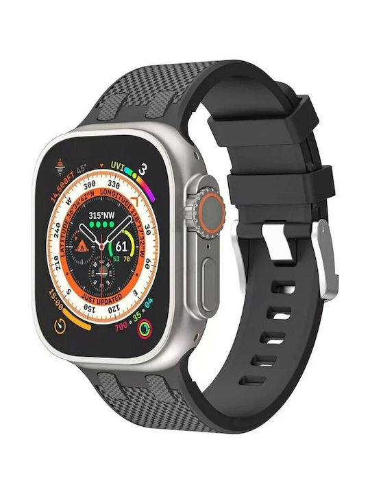 Wiwu Wi-wb015 Kylin Λουράκι Σιλικόνης Μαύρο (Apple Watch 42/44/45/49mm, WiWU)