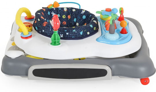 Cangaroo Regalo Baby Walker with Music for 6+ Months Gray
