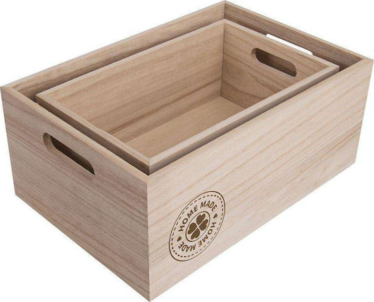 Orion Lemn Cutie de Depozitare cu Capac 31x21x13cm 1buc