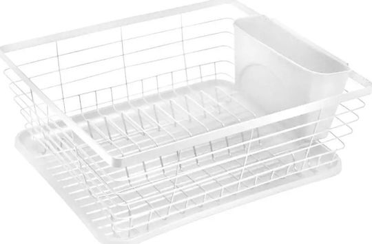 KING Hoff Metallic White Sink Strainer