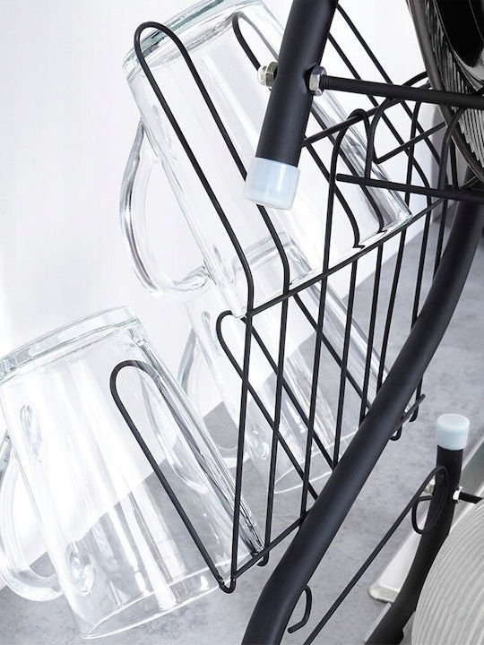 Vilde Metallic Black Sink Strainer 52x24.5x38cm