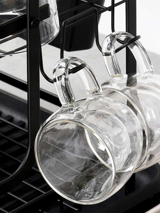 Vilde Metallic Black Sink Strainer 48.5x32x23.5cm