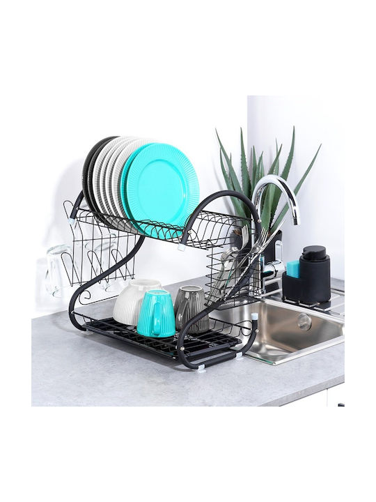 Vilde Metallic Black Sink Strainer 52x24.5x38cm