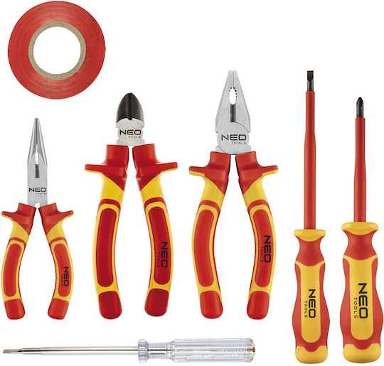 Neo Tools Комплект клещи Електротехнически 7бр