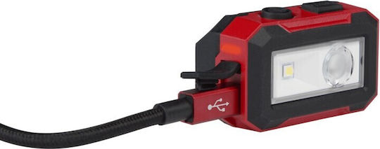 Milwaukee Rechargeable Headlamp LED IP54 with Maximum Brightness 450lm IR HL450