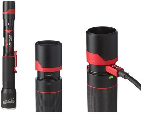 Milwaukee Επαναφορτιζόμενος Φακός LED IP67 με Μέγιστη Φωτεινότητα 700lm L4 MLED