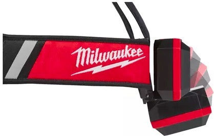 Milwaukee Rechargeable Headlamp LED IP54 with Maximum Brightness 600lm L4 HLRP-201 Red