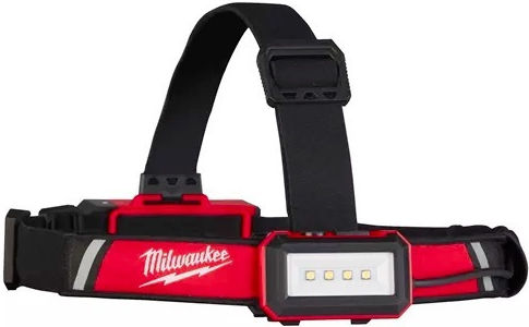 Milwaukee Rechargeable Headlamp LED IP54 with Maximum Brightness 600lm L4 HLRP-201 Red