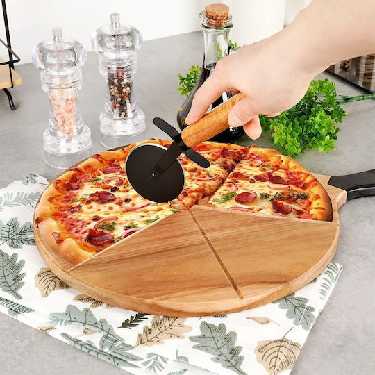 Excellent Houseware Platou de Servire cu mâner Lemn 42.5x30x1.5buc 2buc