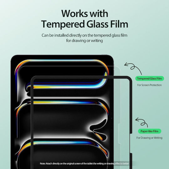 Lcd Paper Screen Protector (iPad Pro 2024 / 2025 13") Μαύρο