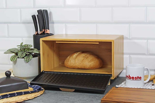 Brunbeste Ψωμιέρα με Καπάκι από Bamboo Μπεζ 35.5x20x21.5cm Brunbeste Ψωμιέρα με Καπάκι από Bamboo Μπεζ 35.5x20x21.5cm