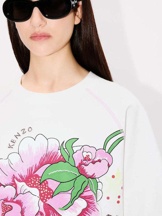 Peonies Γυναικείο T-shirt Άσπρο