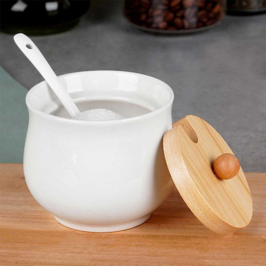 Vilde Zaharniță de Servire Ceramică Alb 1buc Vilde Zaharniță de Servire Ceramică Alb 1buc