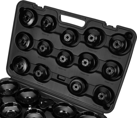 Neo Tools Căpăcei Hexagonali cu Patrat de Prindere 3/8", 1/2" Set 30buc