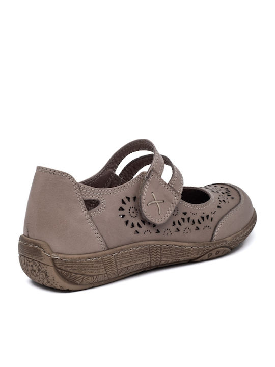 Gabor Damen Ballerinas Aus Leder Anatomisch Braune