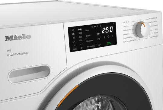 Miele Πλυντήριο Ρούχων 8kg με Τεχνολογία Ατμού 1400 Στροφών CapDosing WWB360 WCS