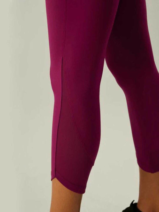 Women's Capri Training Legging High Waisted Orchid Pink