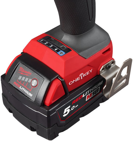 Milwaukee Παλμικό Κατσαβίδι Μπαταρίας 18V 2x5Ah