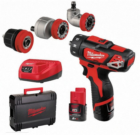 Milwaukee M12 BDDX SET-202C Battery Drill Driver 12V 2x2Ah