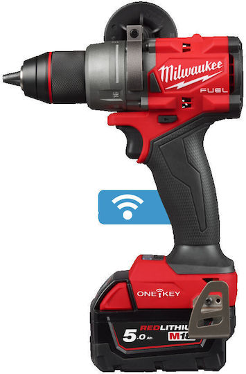 Milwaukee M18 Fuel One-Key Κρουστικό Δραπανοκατσάβιδο Μπαταρίας 18V 2x5Ah
