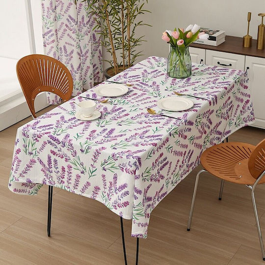 Față de masă Lavender, Purple, White 140x150cm