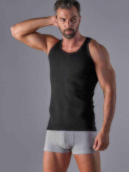 Ανδρικές Φανέλες Αμάνικες Black 2Pack