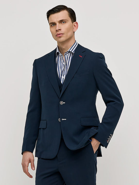 Sommer Herrenanzugsjacke Blau